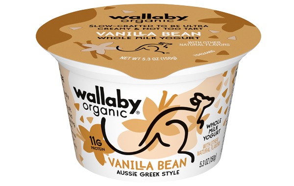 Wallaby Vanilla Bean Organic Whole Milk Greek Yogurt