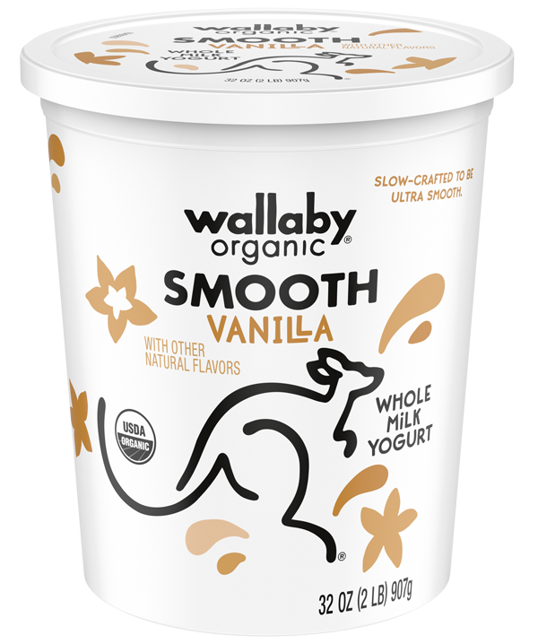 Wallaby Vanilla Organic Whole Milk Yogurt 32oz