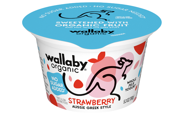 Wallaby Strawberry Rose Organic Whole Milk Greek Yogurt